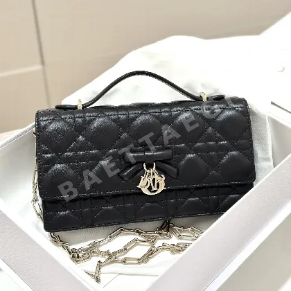 디올 보우노트 램스킨 WOC 가방 106187