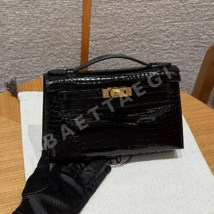 에르메스 켈리 블랙 미니 클러치 가방 144597