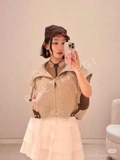 루이비통 오트밀 모노그램 울 자카드 여성 자켓