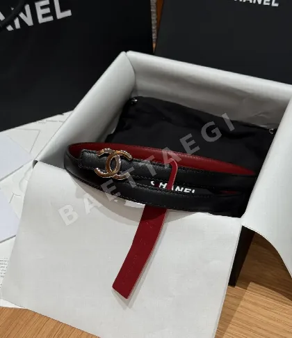 샤넬 더블 C 버클 양면 가죽 벨트 177363