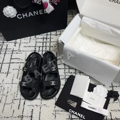 샤넬 더블 C 벨크로 비치슈즈 94920