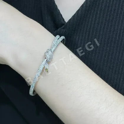티파니 다이아몬드 장식 T 노트 팔찌 71172
