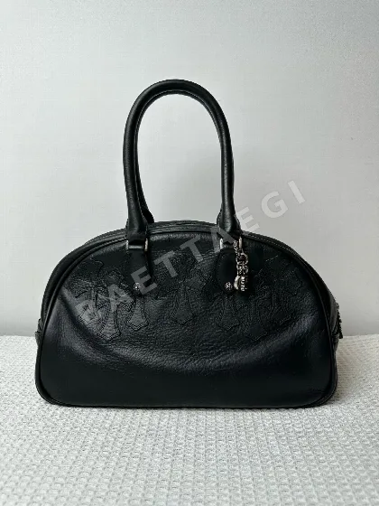 크롬하츠 짐 미디엄 블랙 볼링백 107537