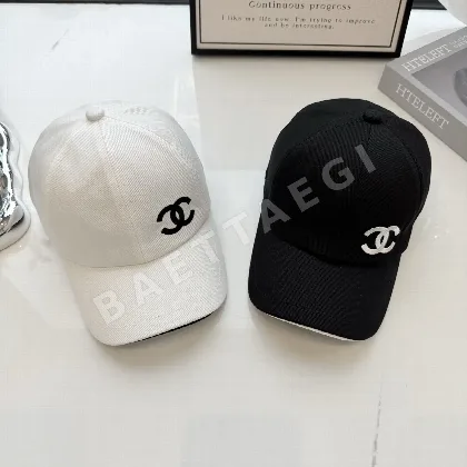 샤넬 더블 C 자수 트윌 야구모자 82915