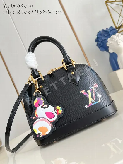 루이비통 M13670 블랙 알마 핸드백 BB 에피