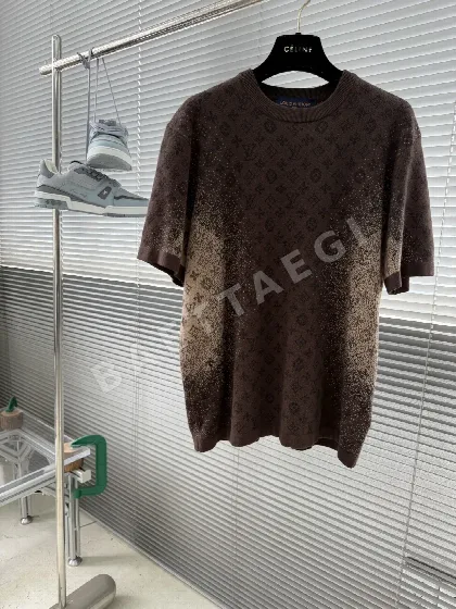 루이비통 모노그램 자카드 코튼 남성 반팔 티셔츠 49095