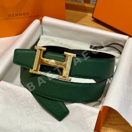 에르메스 H 양면 메탈 버클 벨트 176516