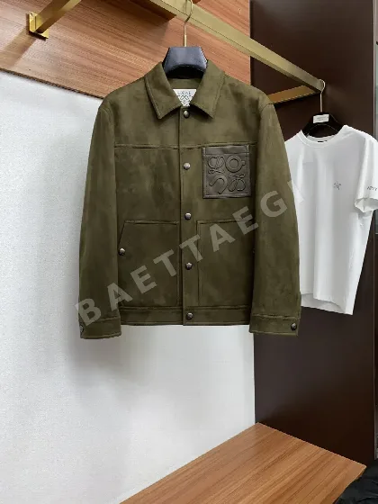 로에베 스웨이드 카라 남성 자켓