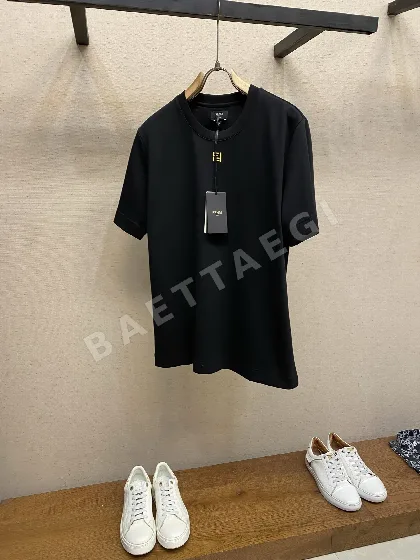 펜디 남성 코튼 반팔 티셔츠