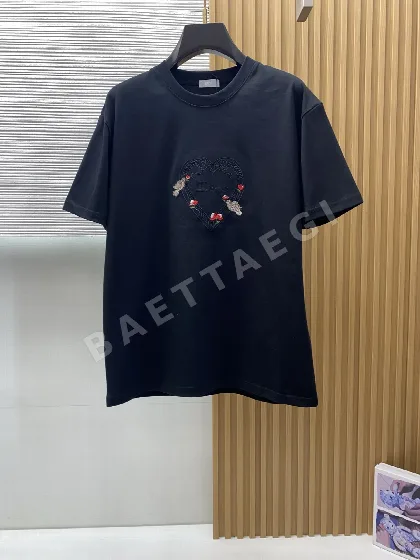 디올 퓨어 코튼 크루넥 남성 반팔 티셔츠 47278