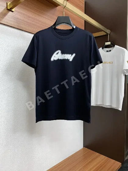 브리오니 남성 라운드넥 반팔 셔츠 146730