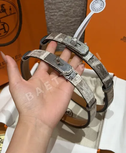 에르메스 히말라야 크로코다일 벨트 176536
