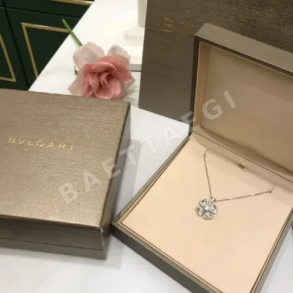 불가리 피오레바 다블 포리프 클로버 목걸이 64695