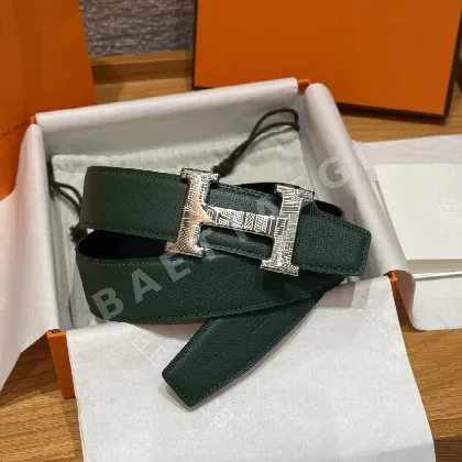 에르메스 홈 투아레그 양면 가죽 벨트 175366