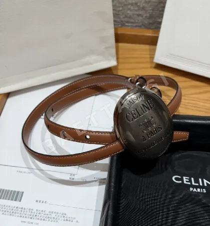 셀린느 13mm 가죽 벨트 177153
