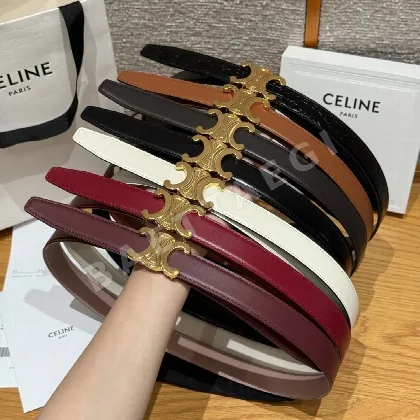 셀린느 ALIX 미디엄 25mm 리버시블 가죽 벨트 171627