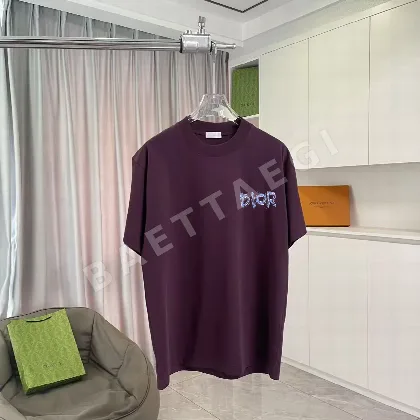 디올 로고 프린트 반팔 티셔츠 47477