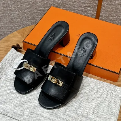 에르메스 지지 켈리 블랙 하이힐 신발 8358
