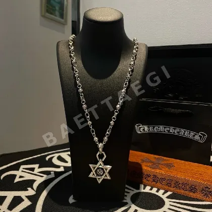 크롬하츠 크로스 플라워 볼 목걸이 62659