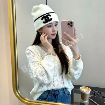 샤넬 캐시미어 울 모자 185504
