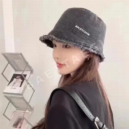 발렌시아가 워시드 데님 버킷 햇 81594