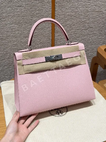 에르메스 켈리 28 cm 핑크 엡솜 가죽 가방 159870