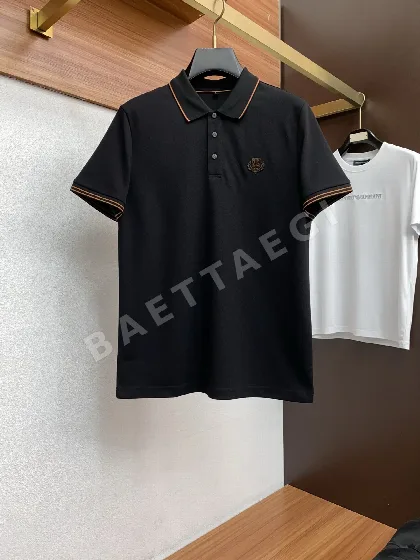 로로피아나 남성 면 피케 메시 반팔 폴로셔츠 48089