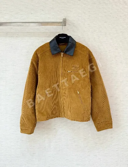 미우미우 코듀로이 면 자켓 195396