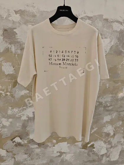 마르지엘라 빈티지 로고 프린트 코튼 반팔 티셔츠 1038
