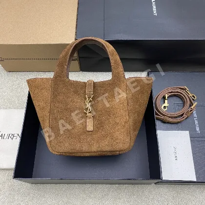 생로랑 베아 스몰 사슴가죽 토트백 139638
