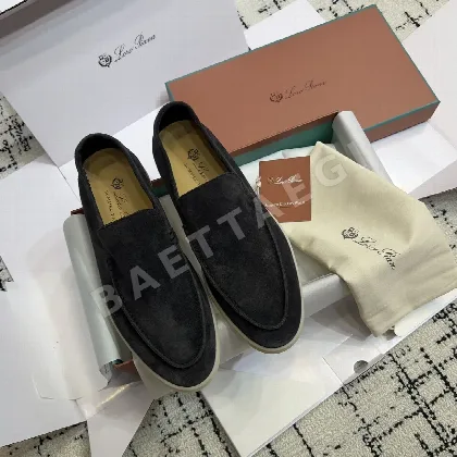 로로피아나 스웨이드 모카신 로퍼 남성 신발 94617