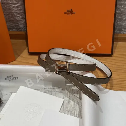 에르메스 미니 H 버클 슬림 가죽 벨트 175842