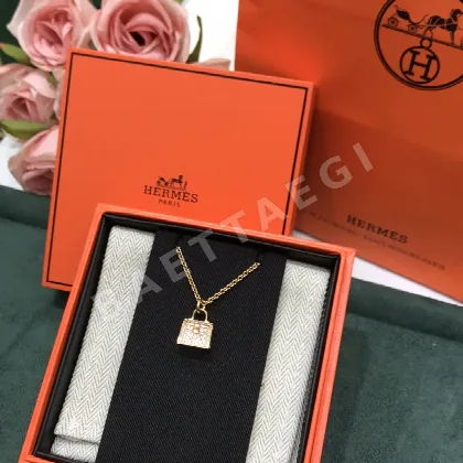에르메스 로즈골드 목걸이 70351