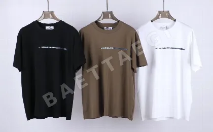 스톤아일랜드 프린트 레터 크루넥 반팔 티셔츠 47873