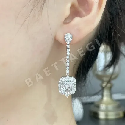 티파니 화이트 다이아몬드 스털링 실버 귀걸이 71273