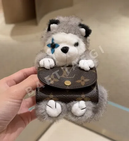 루이비통 허스키 봉제 인형 키링 124548
