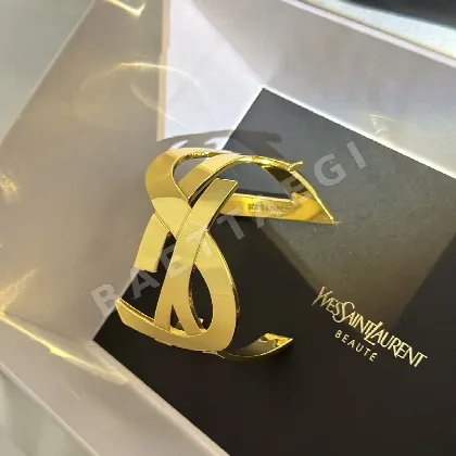 생로랑 18K 골드 도금 황동 팔찌 65600