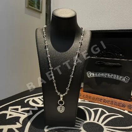 크롬하츠 크로스 플라워 펜던트 목걸이 125446