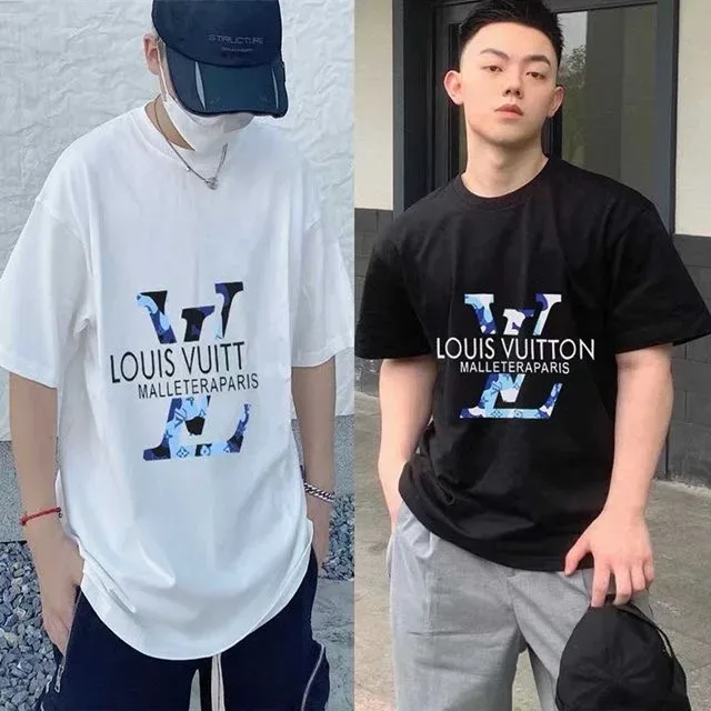 루*비통 블루 컬렉션 LV 반팔티 이미지 2