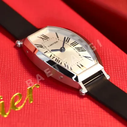 까르띠에 시계 다이아 블랙 가죽스트랩 레플리카 42706 Cartier
