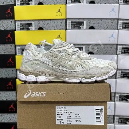 아식스 [M] 젤 NYC 1203A663-102 200489 Asics Gel-NYC White Feather Grey