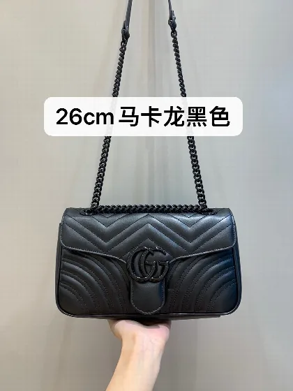 구찌 마카롱 검정 가방 13940