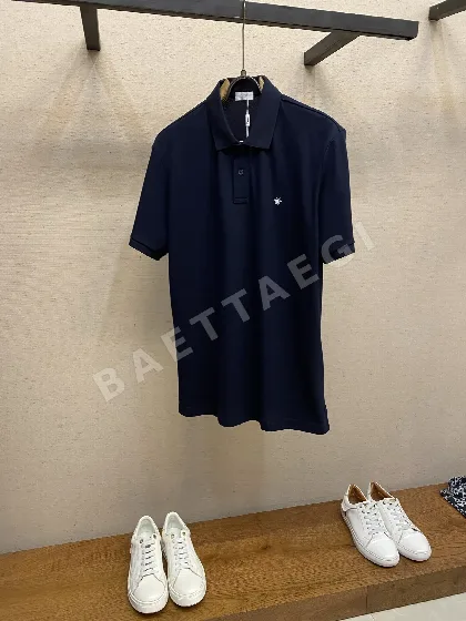 디올 클래식 꿀벌 자수 피케 코튼 폴로 티셔츠 23539