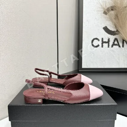 샤넬 클래식 플랫 오픈토 슬링백 샌들 98373