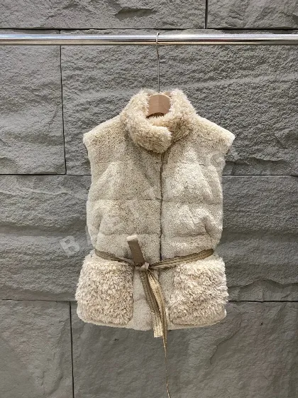 몽클레르 주이 여성 슬림핏 테디 다운 조끼 188518