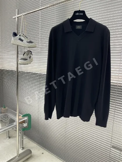 브리오니 남성 울 카라 긴팔 스웨터 88604