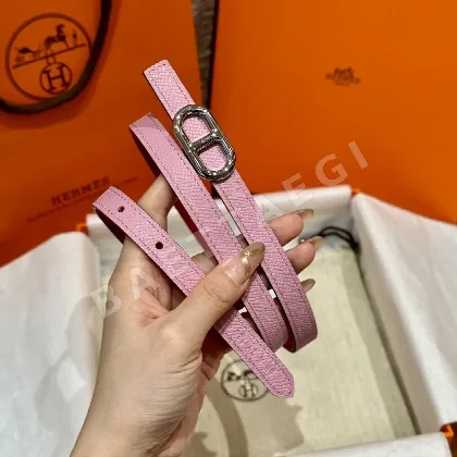 에르메스 셰느당클 금장 버클 양면 벨트 175218