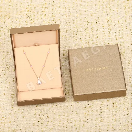 불가리 디바스 드림 18K 로즈골드 다이아몬드 목걸이 64722
