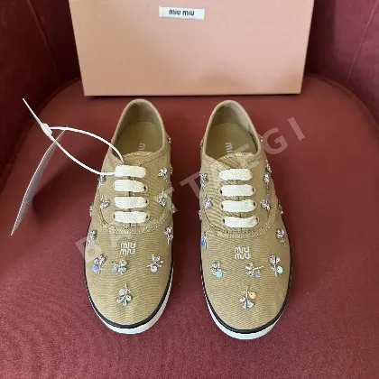 미우미우 스니커즈 캔버스 187983