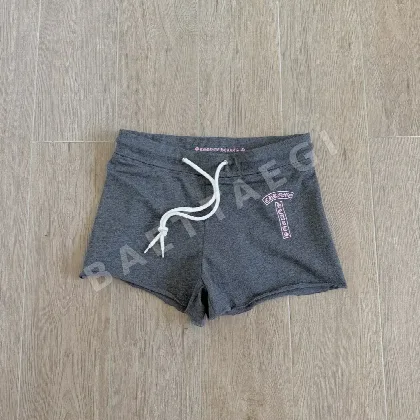 크롬하츠 그레이 퍼플 컬러 블록 프린트 여성 반바지 146245